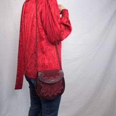Yves Saint Laurent Vintage-Ledertasche in Bordeauxrot aus den 70er Jahren