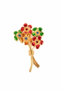 Yves Saint Laurent 'bouquet' brooch