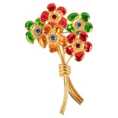 Yves Saint Laurent 'bouquet' brooch