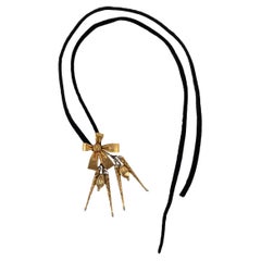 Yves Saint Laurent bow necklace