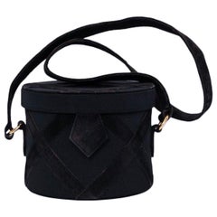 Yves Saint Laurent Box-Shaped Bag in Fabric and Suede