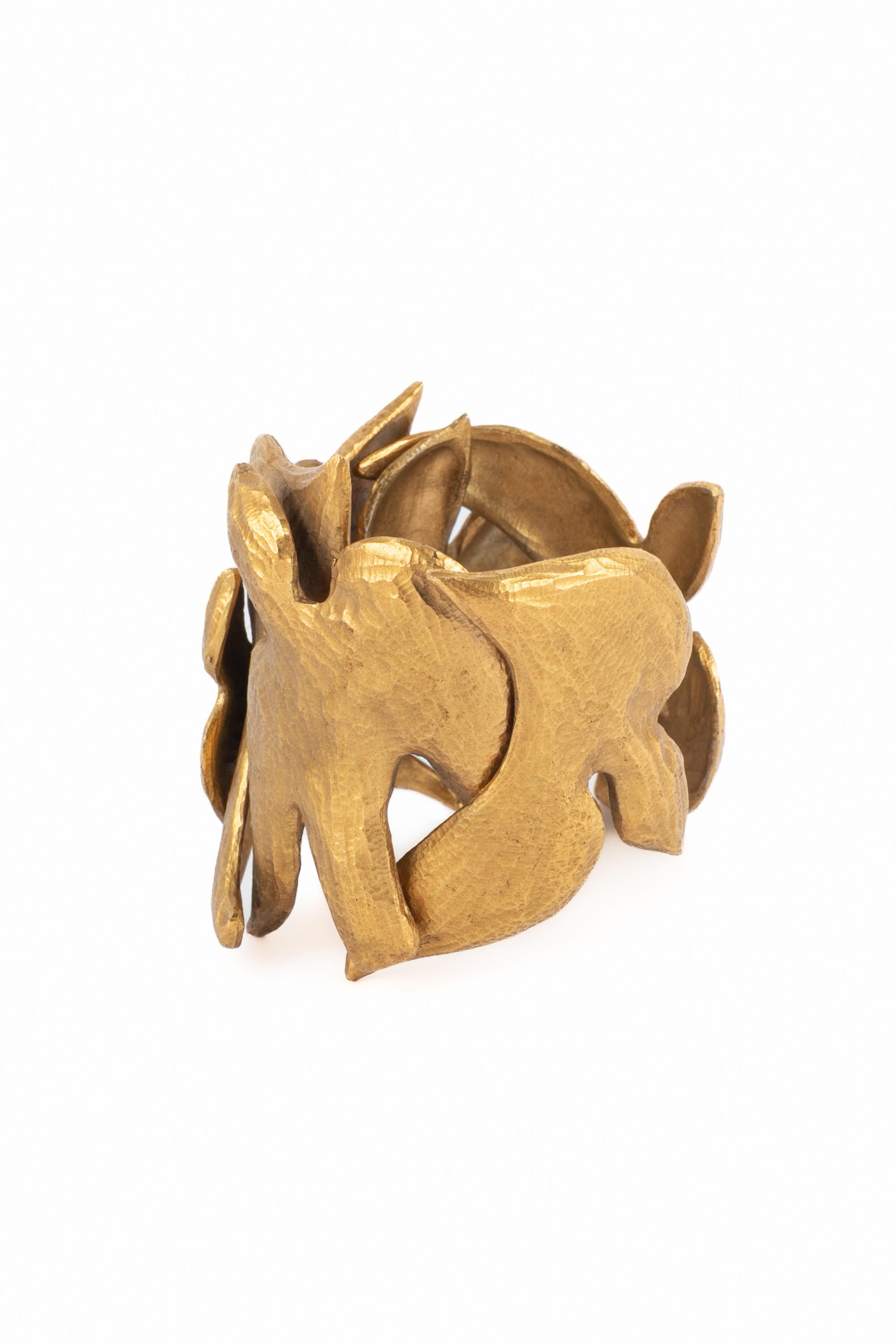 Bracelet haute couture Yves Saint Laurent 1988 Excellent état à SAINT-OUEN-SUR-SEINE, FR