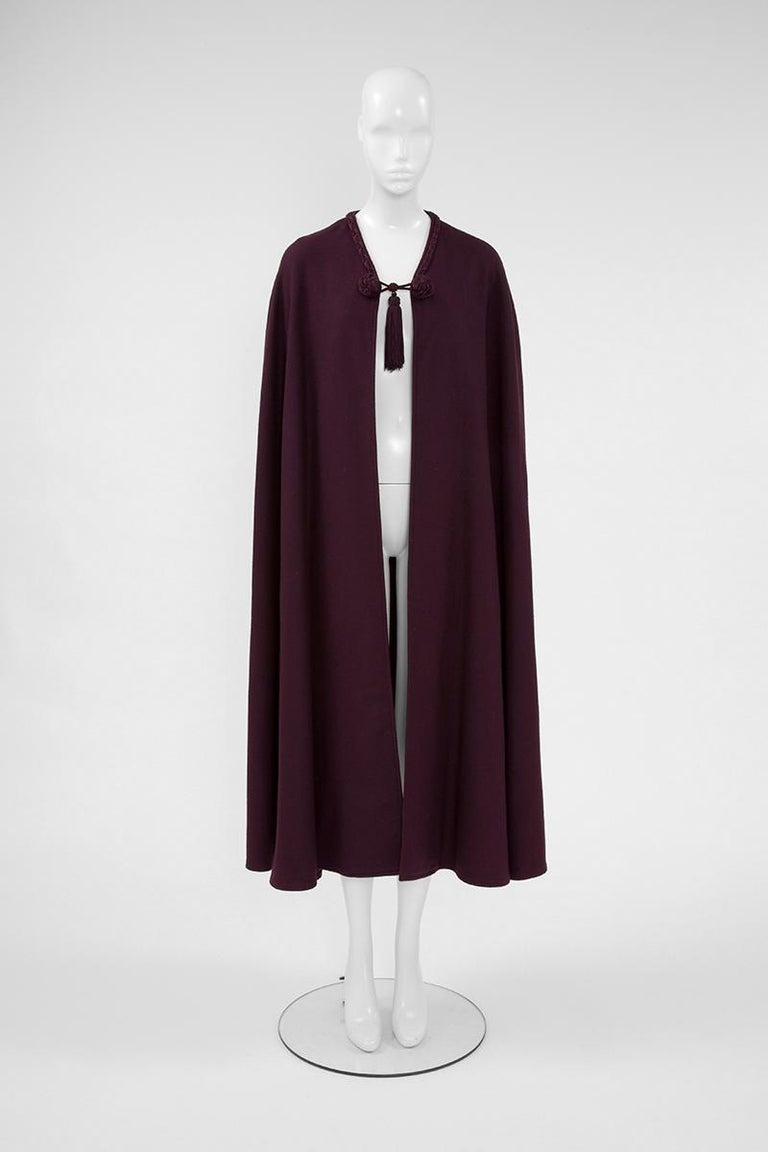 Yves Saint Laurent Braided Toggle Cape at 1stDibs