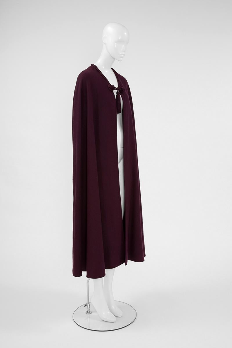 Yves Saint Laurent Braided Toggle Cape In Good Condition In Geneva, CH