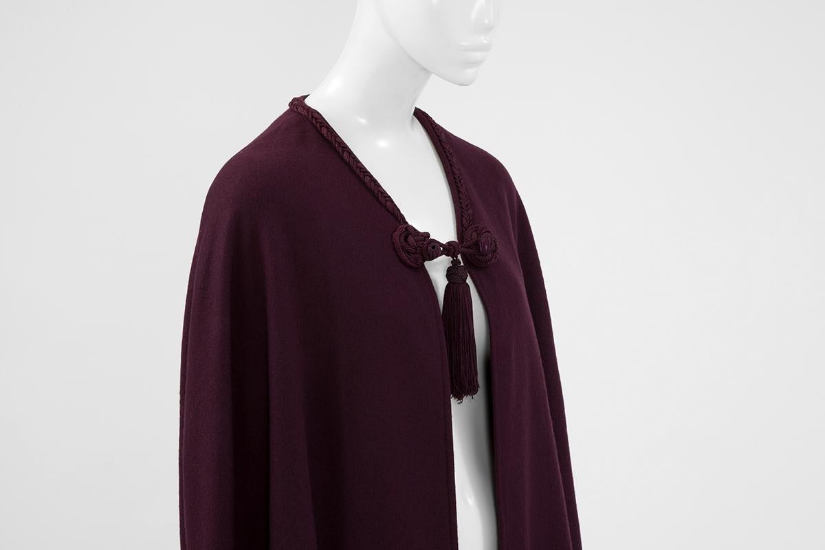 Women's Yves Saint Laurent Braided Toggle Cape