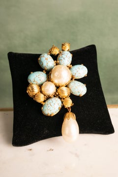 Yves Saint Laurent brooch by Roger Scemama circa 1972