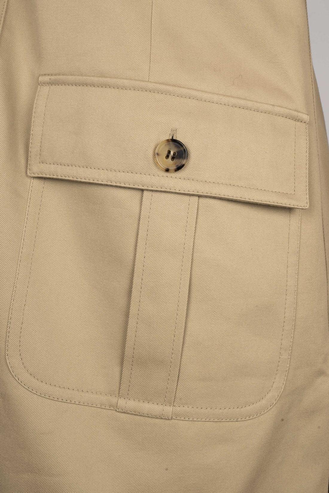 Yves Saint Laurent Brown/Beige Cotton Safari Jacket 3