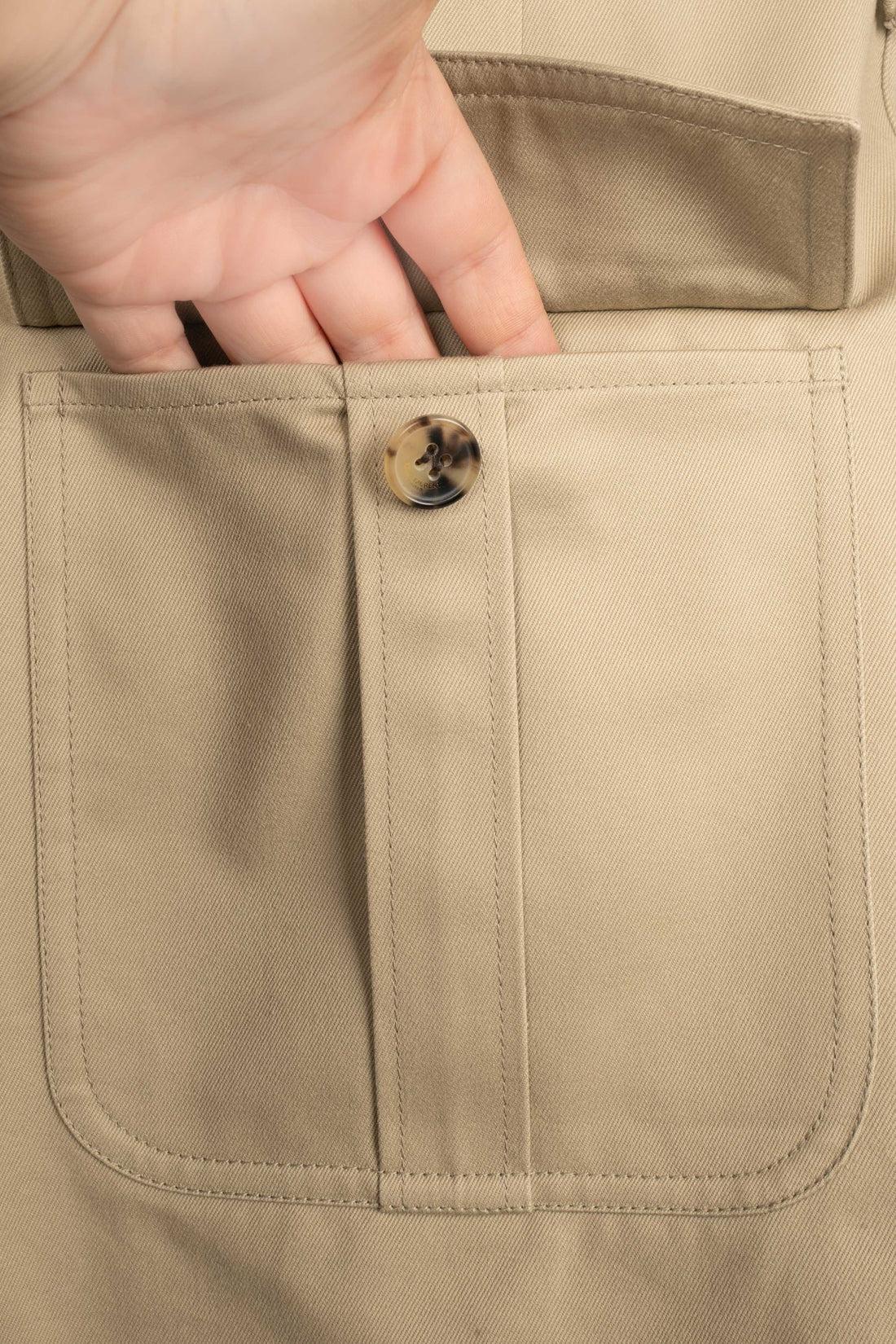 Yves Saint Laurent Brown/Beige Cotton Safari Jacket 4
