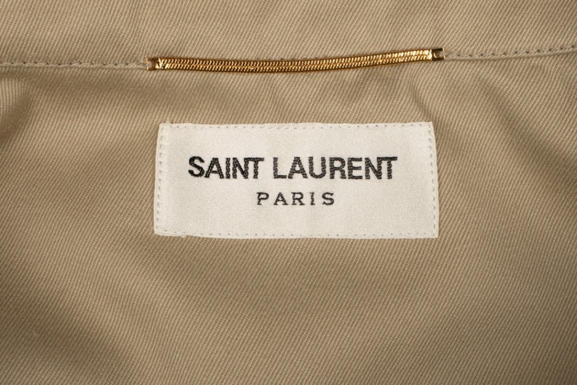 Yves Saint Laurent Brown/Beige Cotton Safari Jacket 5