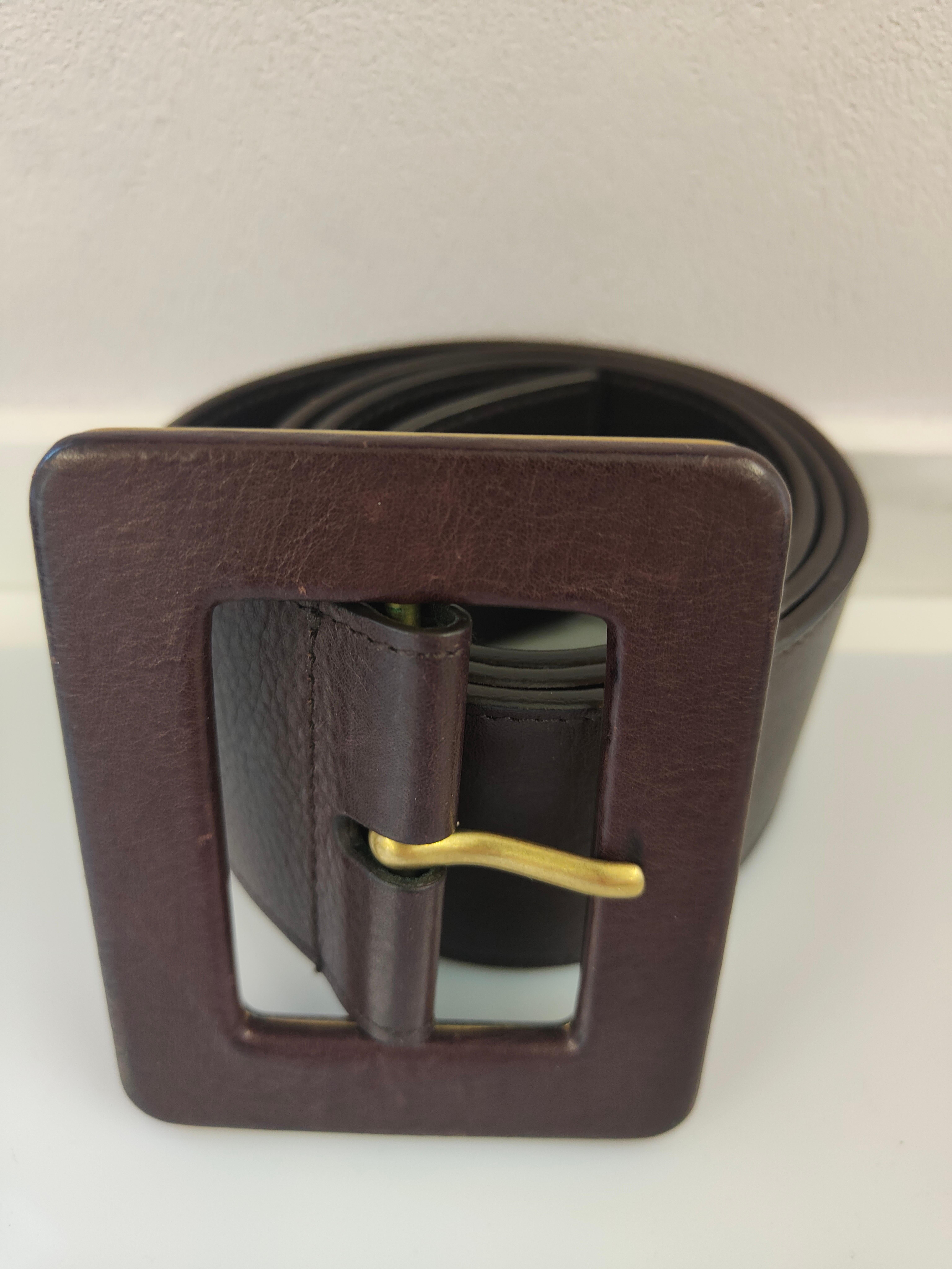 Cintura marrone Yves Saint Laurent in vendita 1