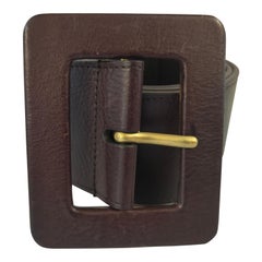 Yves Saint Laurent Brown belt