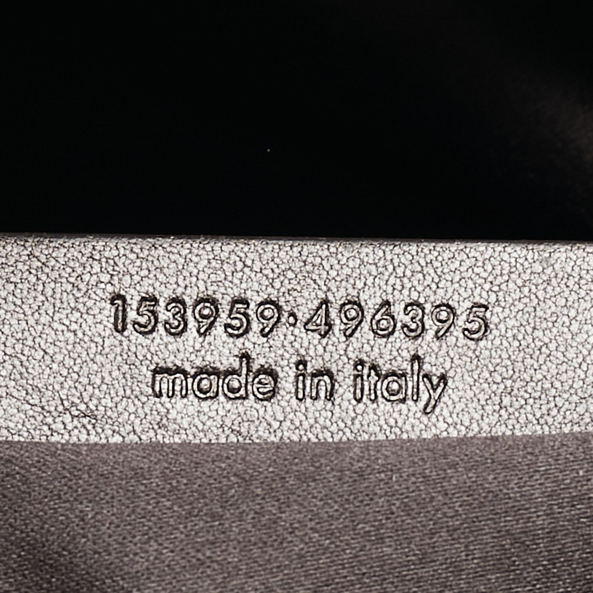 Yves Saint Laurent Brown/Khaki Croc Embossed Nubuck Oversized Muse Bag im Angebot 11