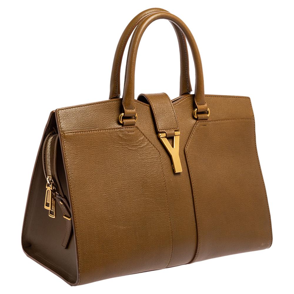 Yves Saint Laurent Brown Leather Medium Cabas Chyc Tote 6