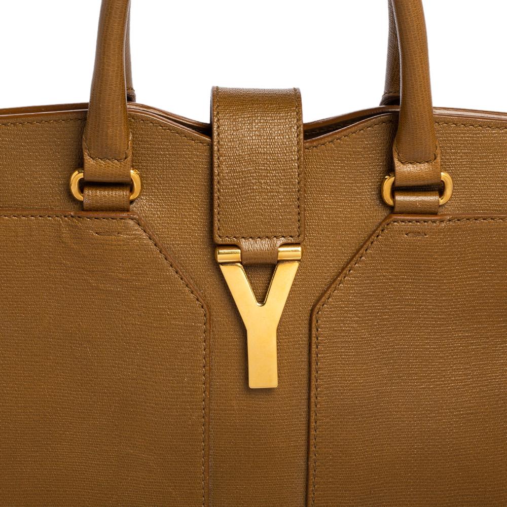 Yves Saint Laurent Brown Leather Medium Cabas Chyc Tote 3