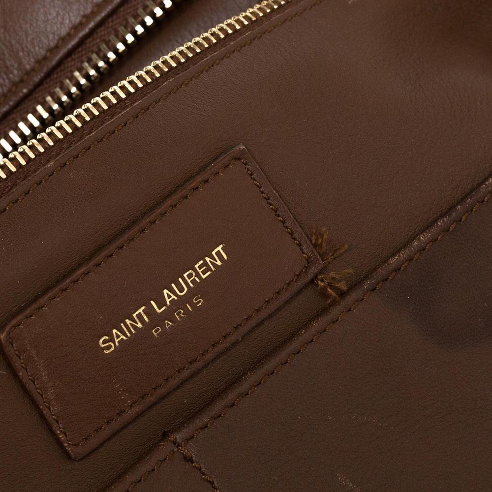 Yves Saint Laurent Brown Leather Medium Cabas Y-Ligne Tote 3