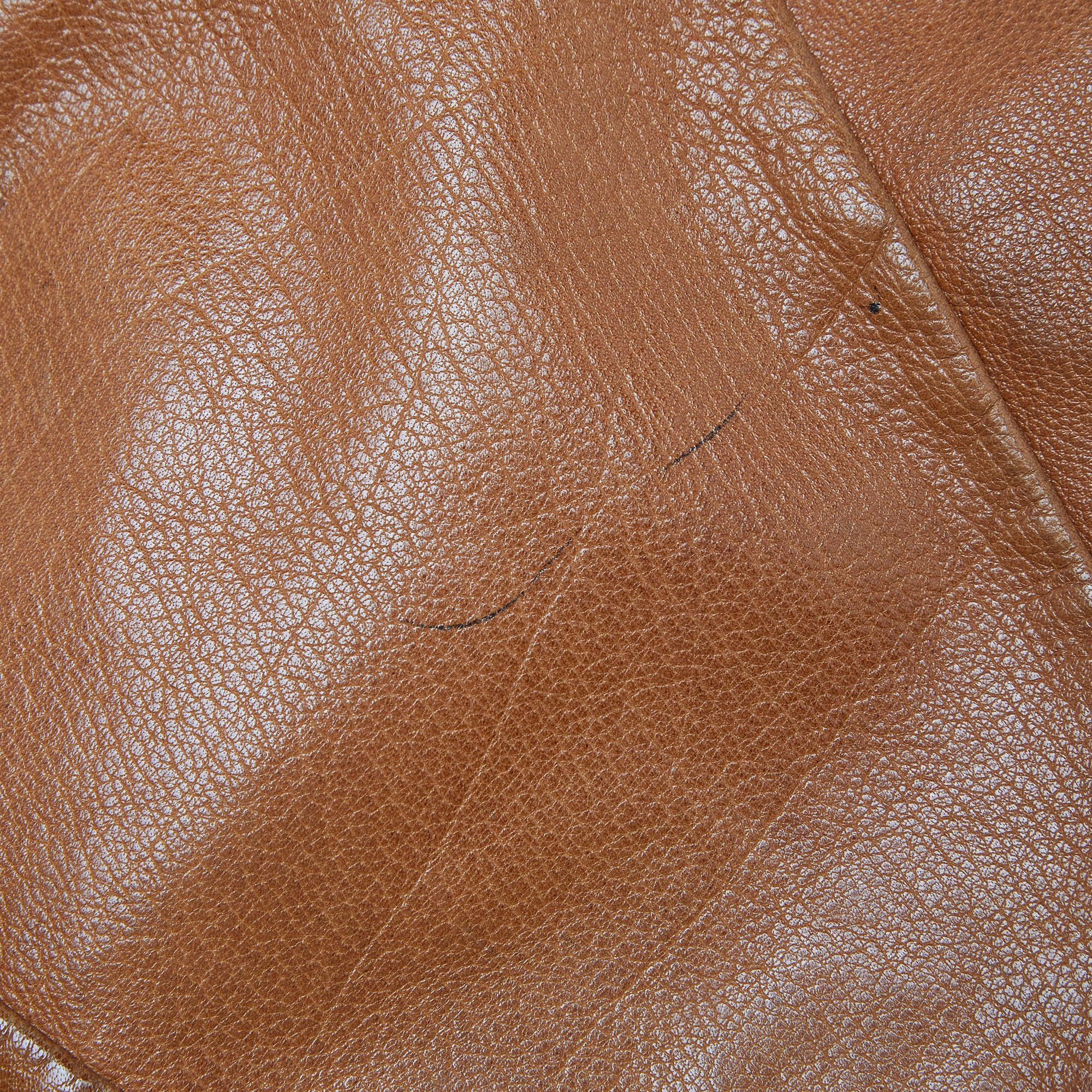 Yves Saint Laurent Brown Leather Mombasa Hobo 2