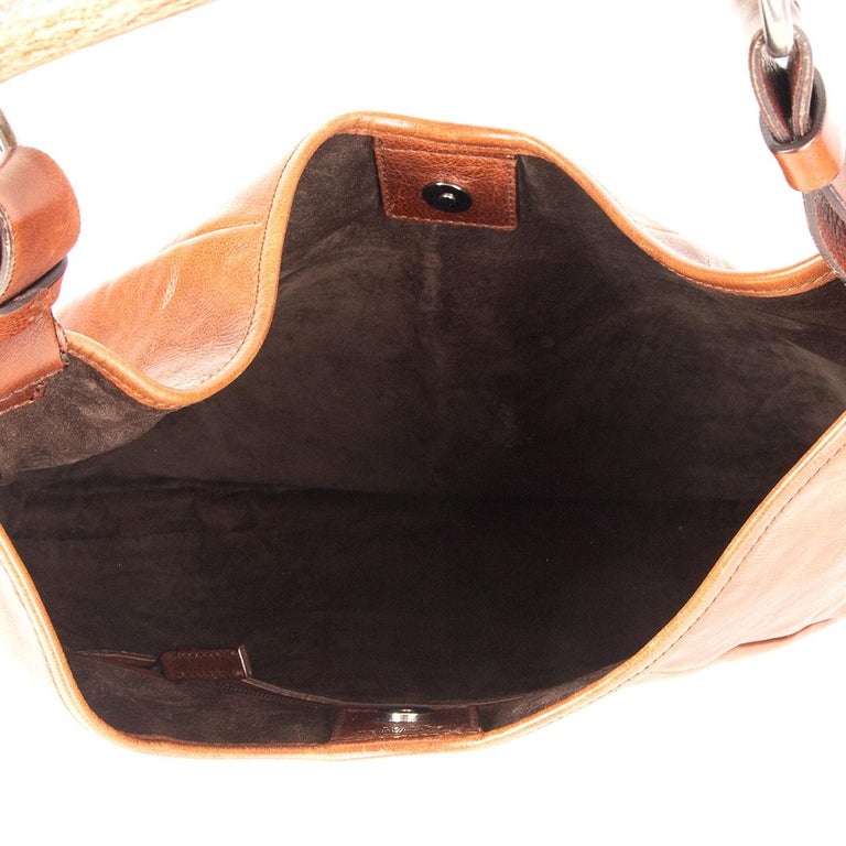 Saint Laurent Dark Brown Leather Mombasa Shoulder bag 862483