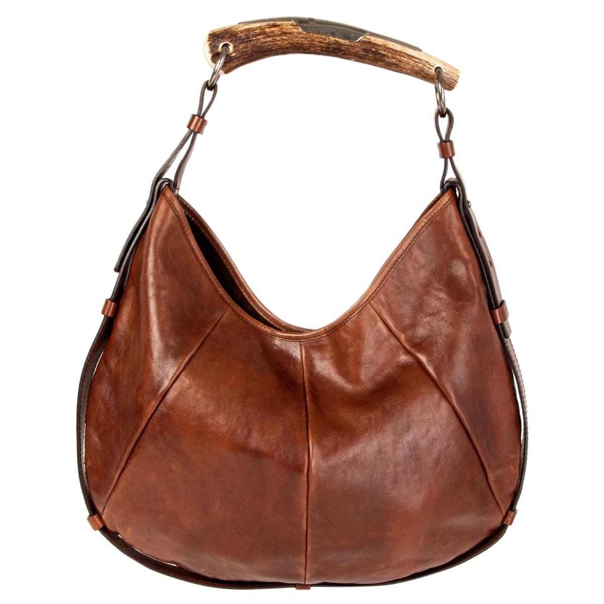 Saint Laurent // Cream Leather Mombasa Shoulder Bag – VSP Consignment