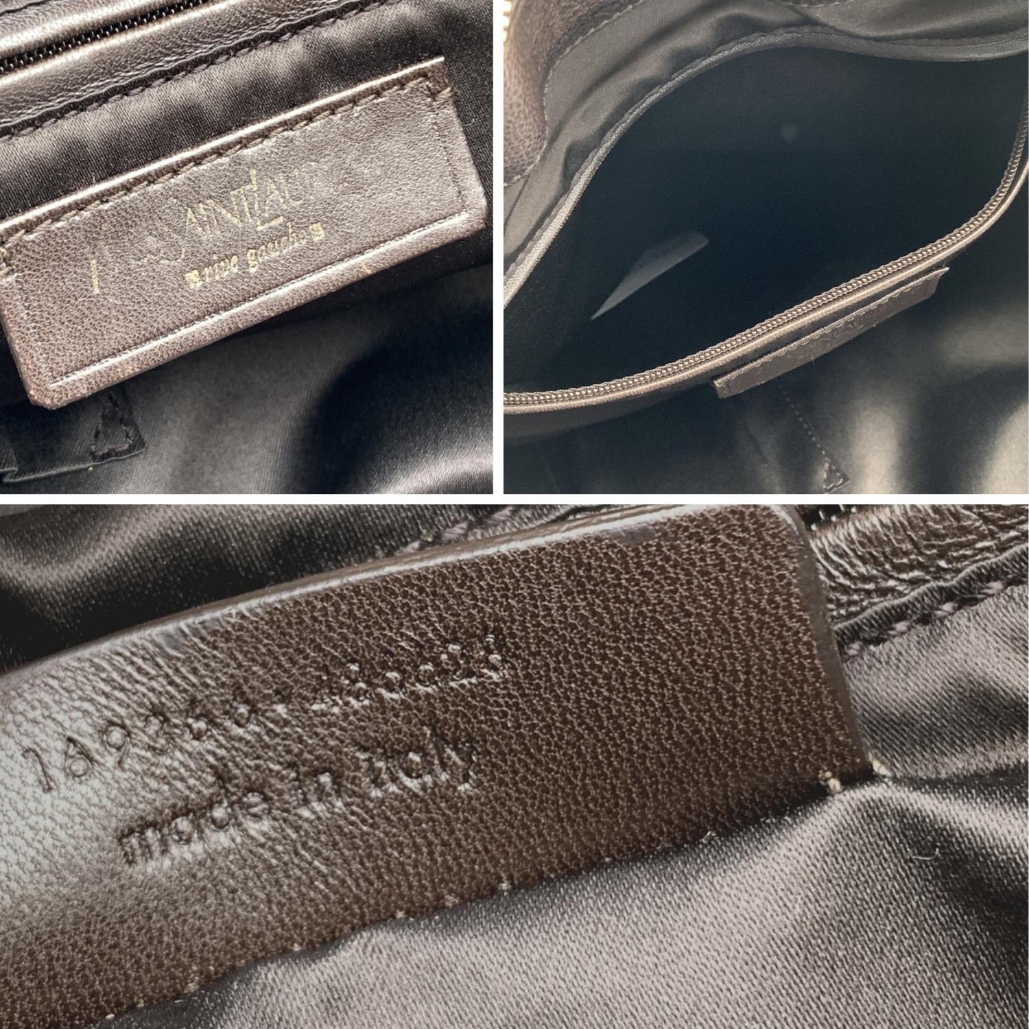 Women's Yves Saint Laurent Brown Leather Muse Satchel Shoulder Bag