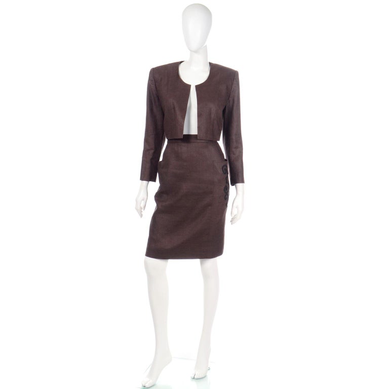 Lily (Long line) / Sylvie Suit - Brown Check