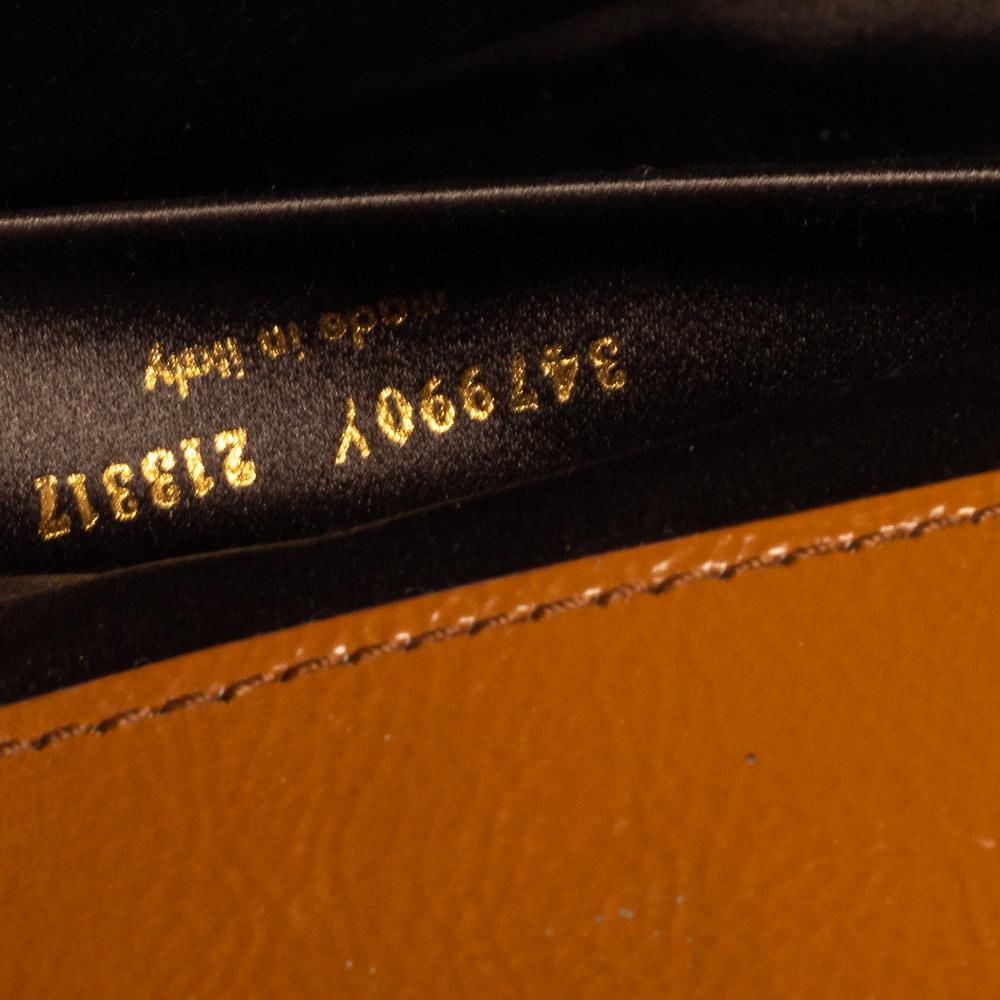 Yves Saint Laurent Brown Patent Leather Belle De Jour Clutch 4
