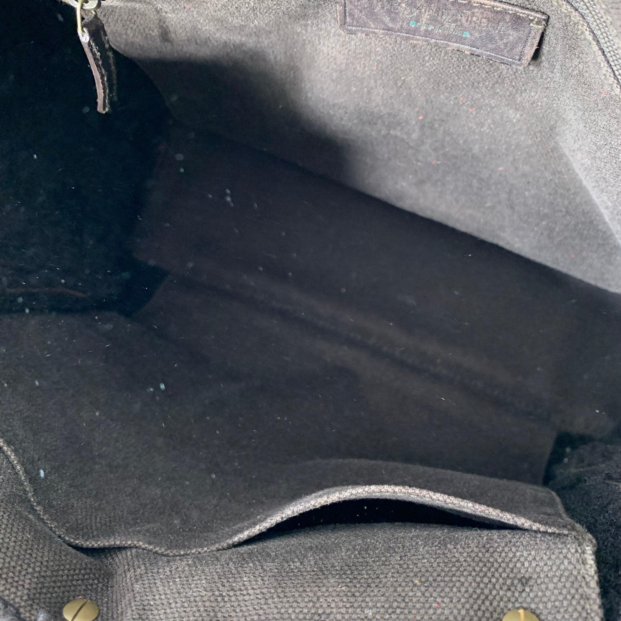 YVES SAINT LAURENT Brown Shearling Leather Shoulder Handbag For Sale 2