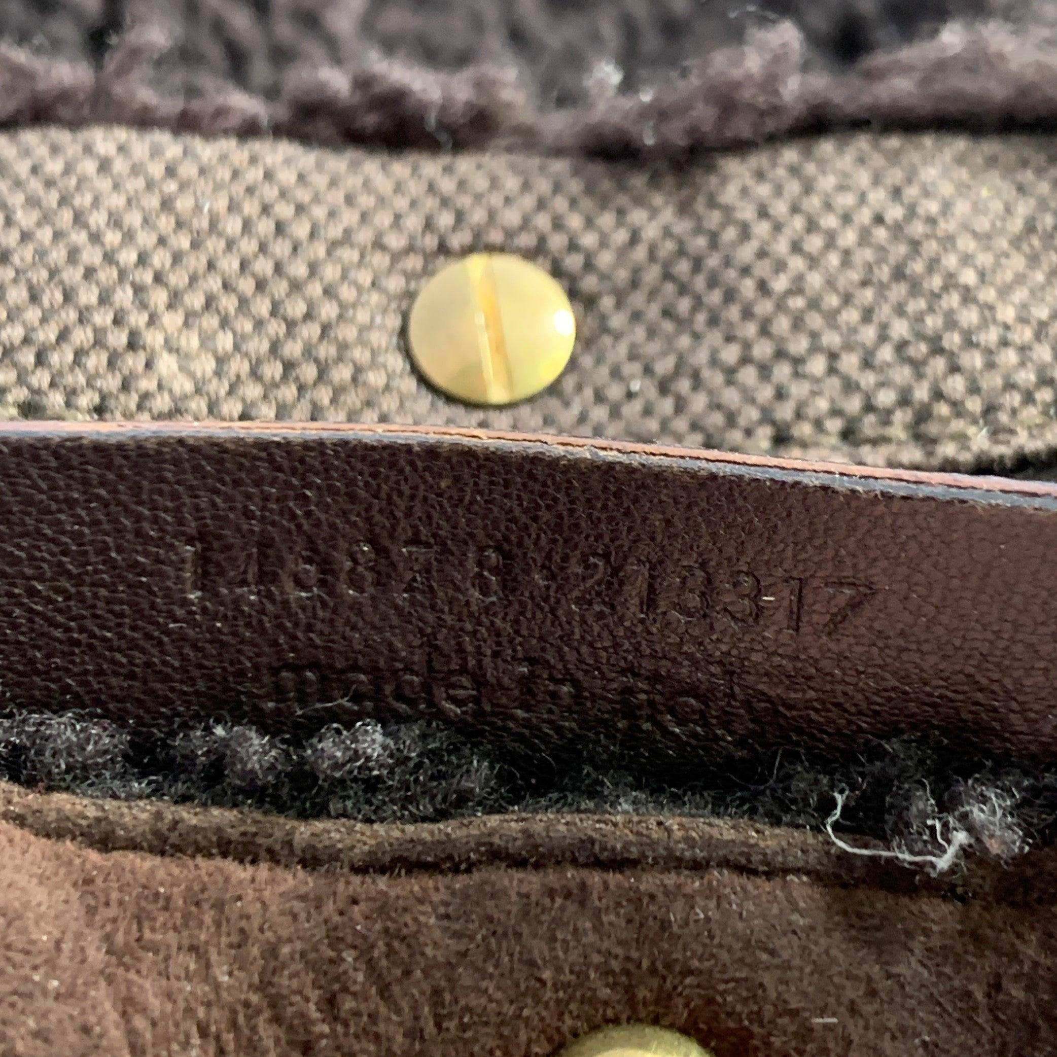 YVES SAINT LAURENT Brown Shearling Leather Shoulder Handbag For Sale 4