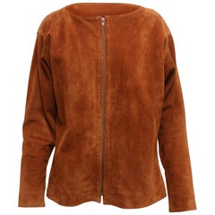 Yves Saint Laurent Brown Suede Jacket