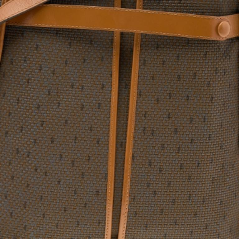 Yves Saint Laurent Brown/Tan Coated Canvas And Leather Vintage Shoulder Bag 6