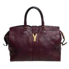 Yves Saint Laurent Bourgogne Cuir Grand Cabas Chyc Tote