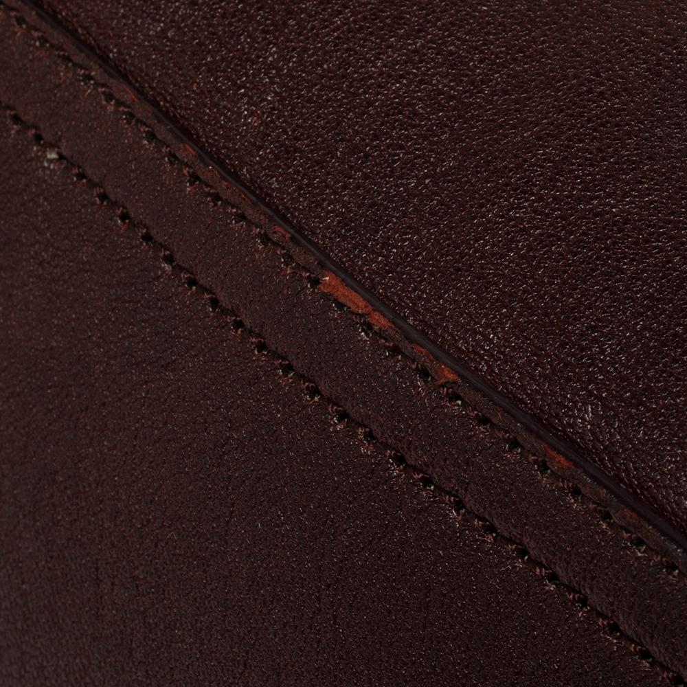 Yves Saint Laurent Burgundy Leather Medium Cabas Y-Ligne Tote 8