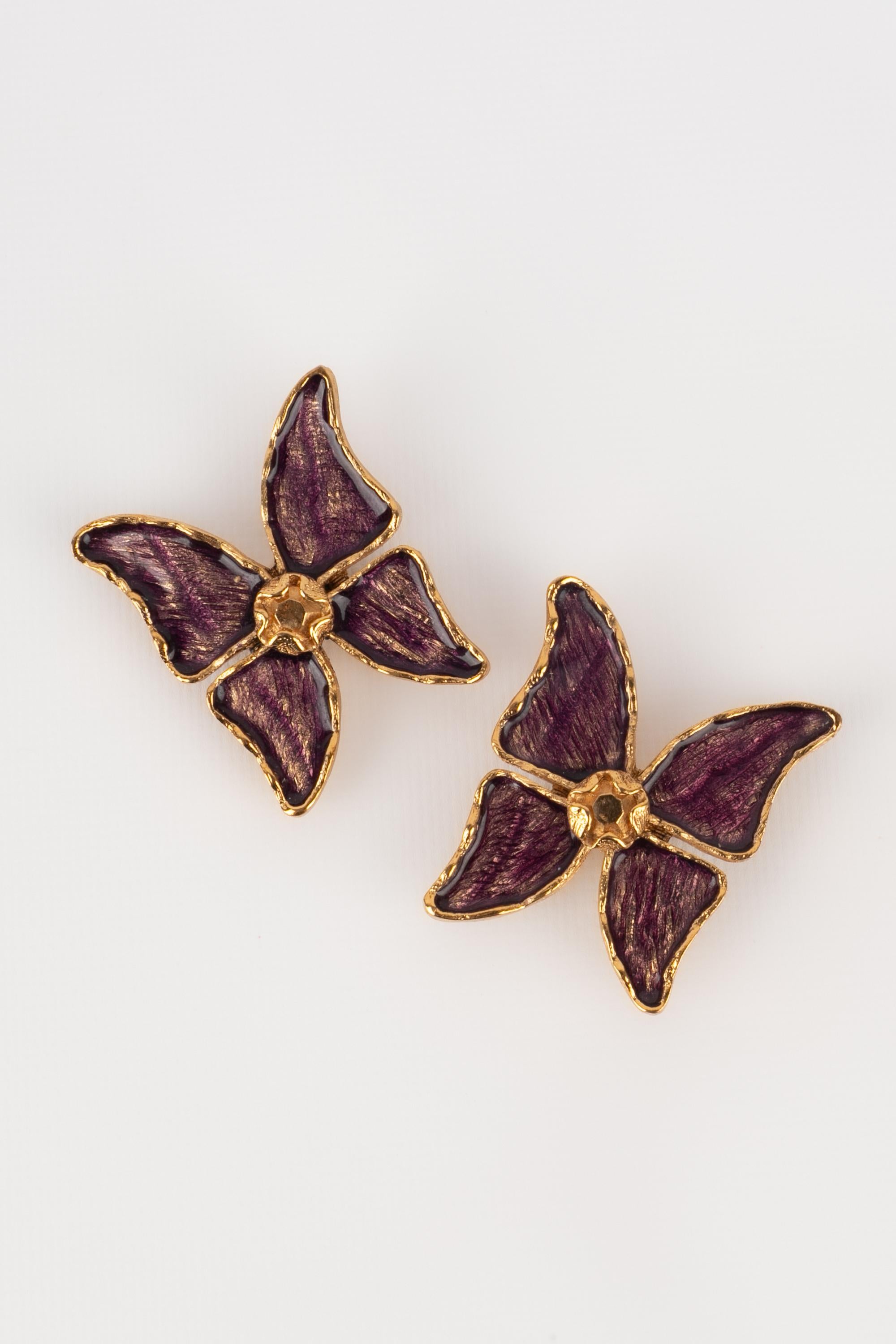 Women's Yves Saint Laurent butterfly earrings For Sale