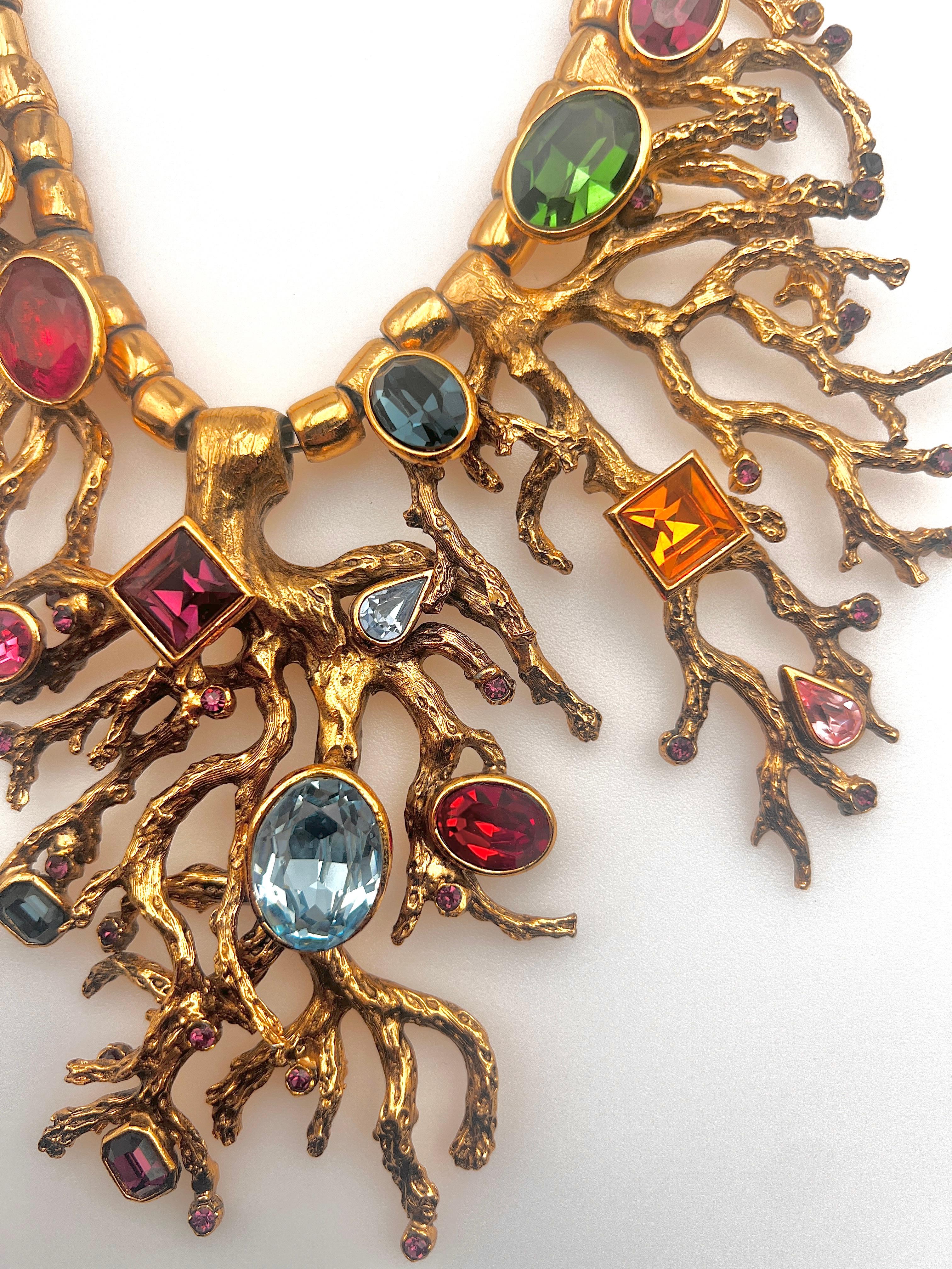 Yves Saint Laurent by maison Robert Goossens necklace 1980 Paris For Sale 1