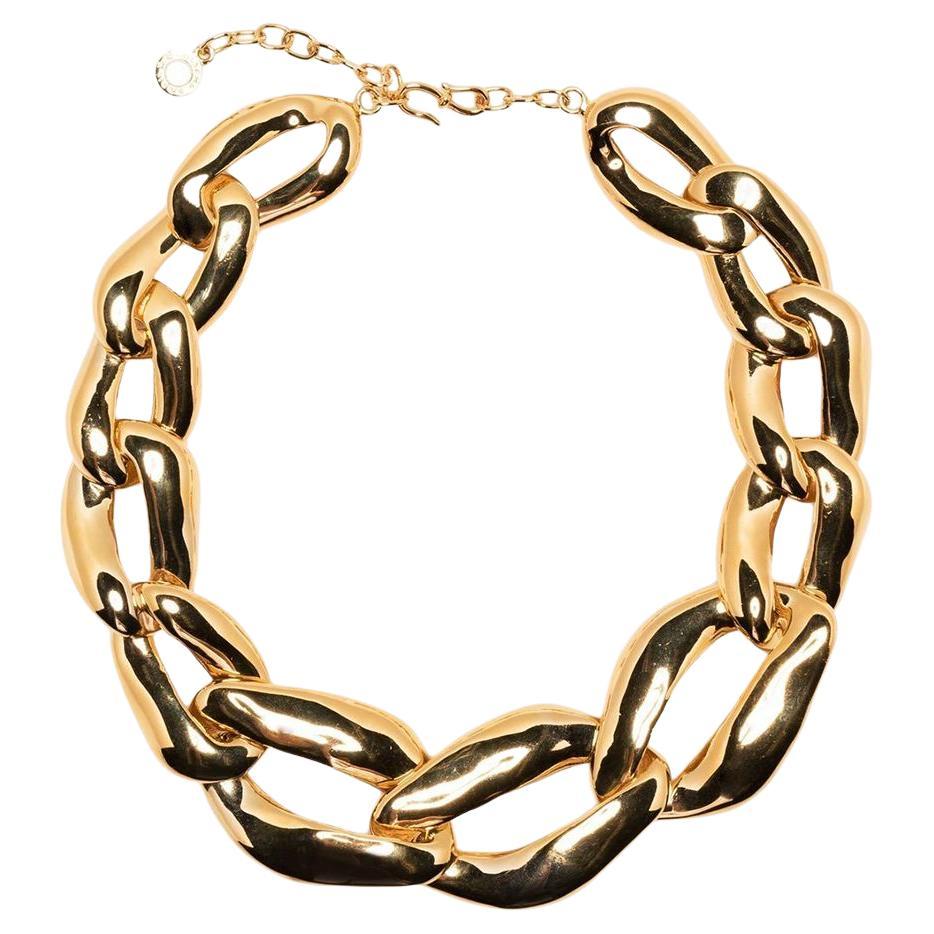 Yves Saint Laurent by Robert Goossens chuncky chian necklace For Sale