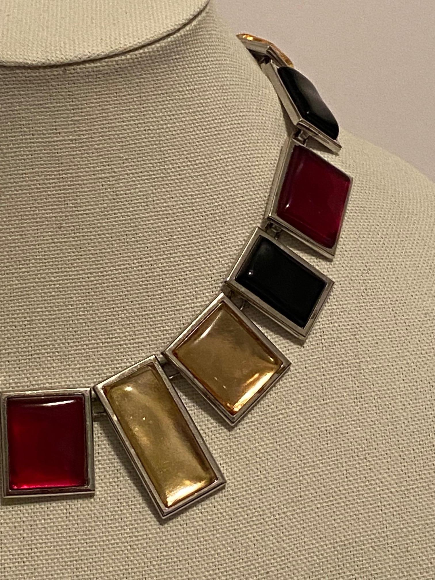 Yves Saint Laurent by Robert Goossens Numbered Limited Edition 1980s Necklace 10