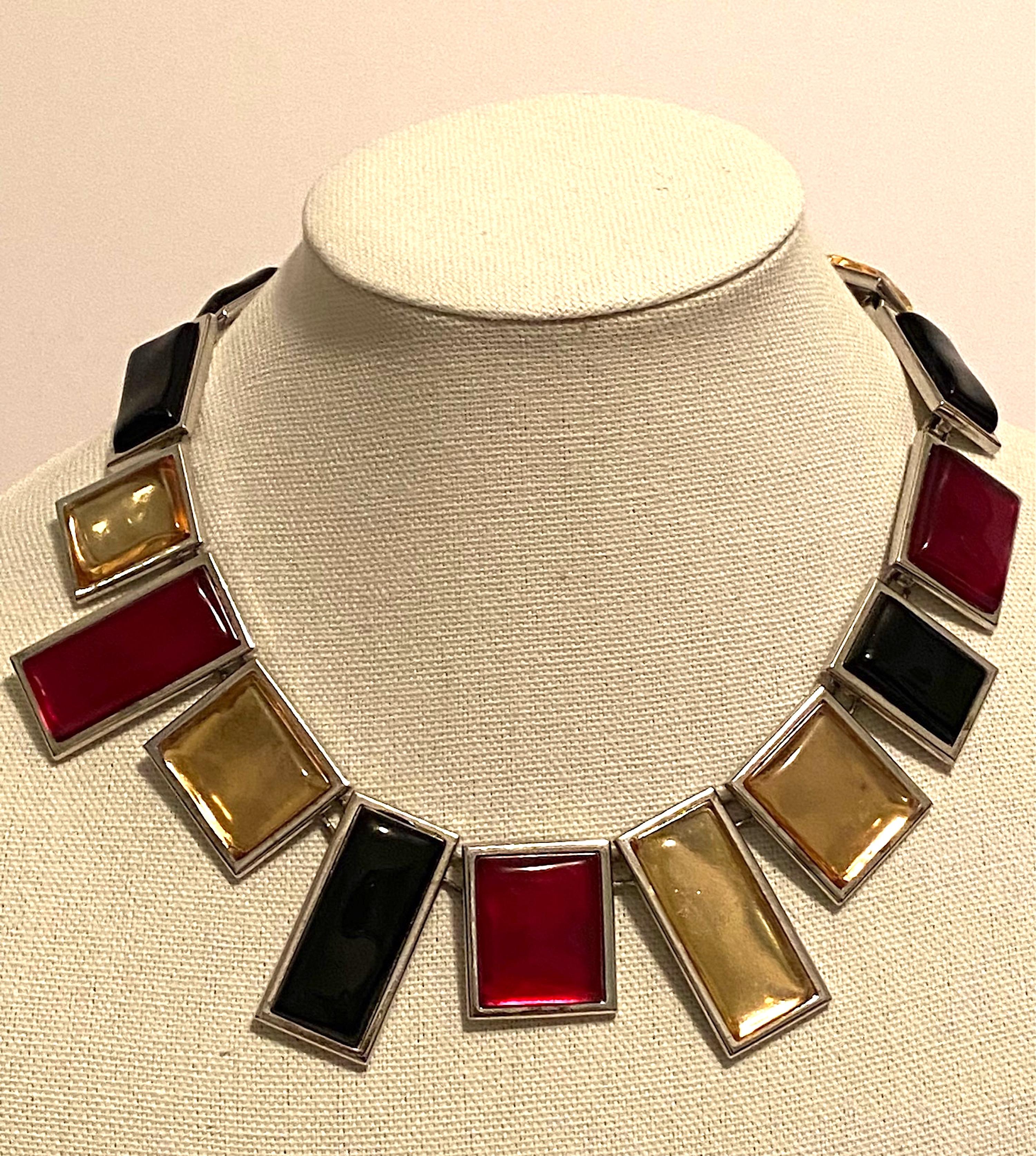 Yves Saint Laurent by Robert Goossens Numbered Limited Edition 1980s Necklace 13