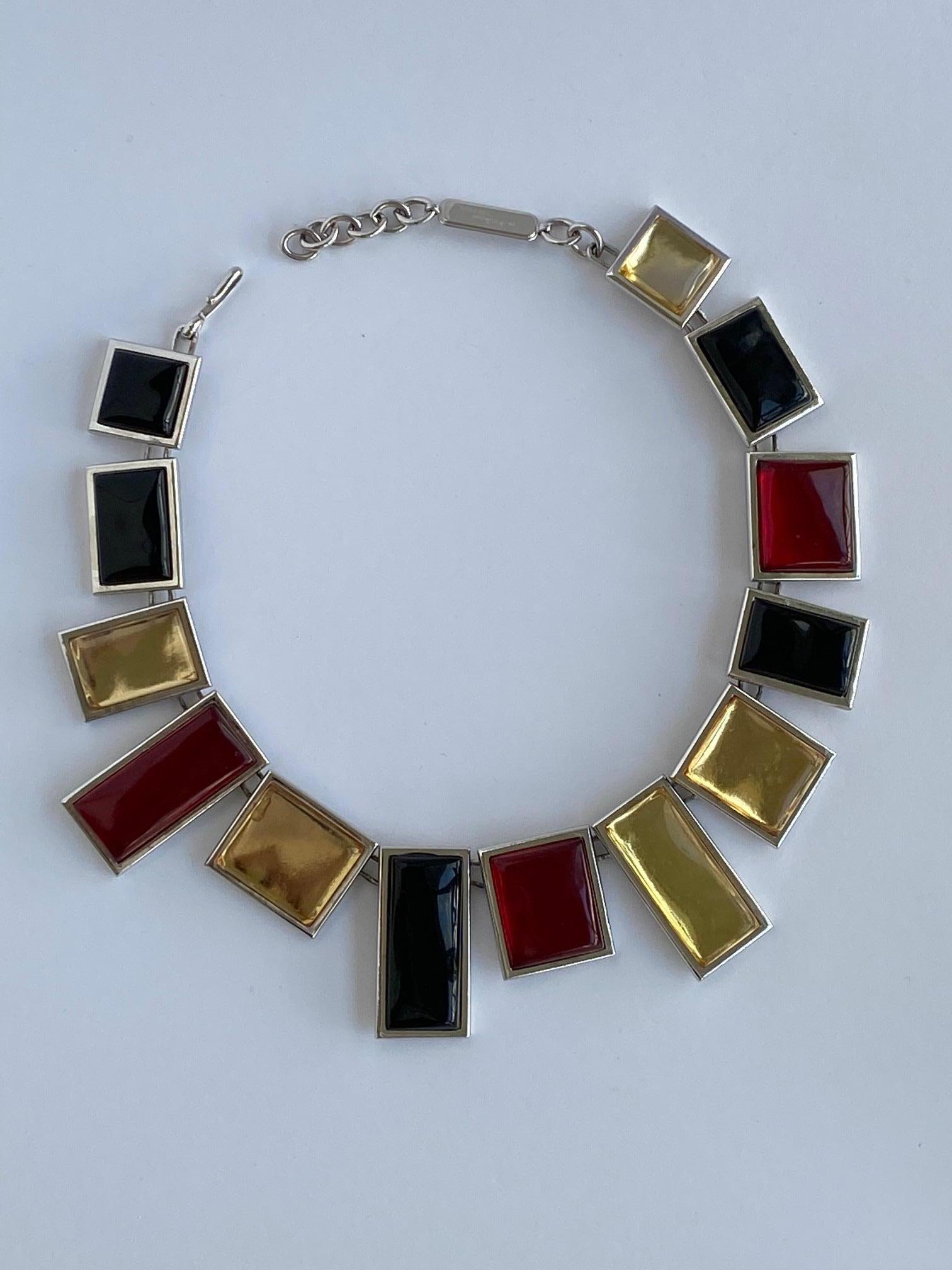 Yves Saint Laurent by Robert Goossens Numbered Limited Edition 1980s Necklace In Good Condition In New York, NY