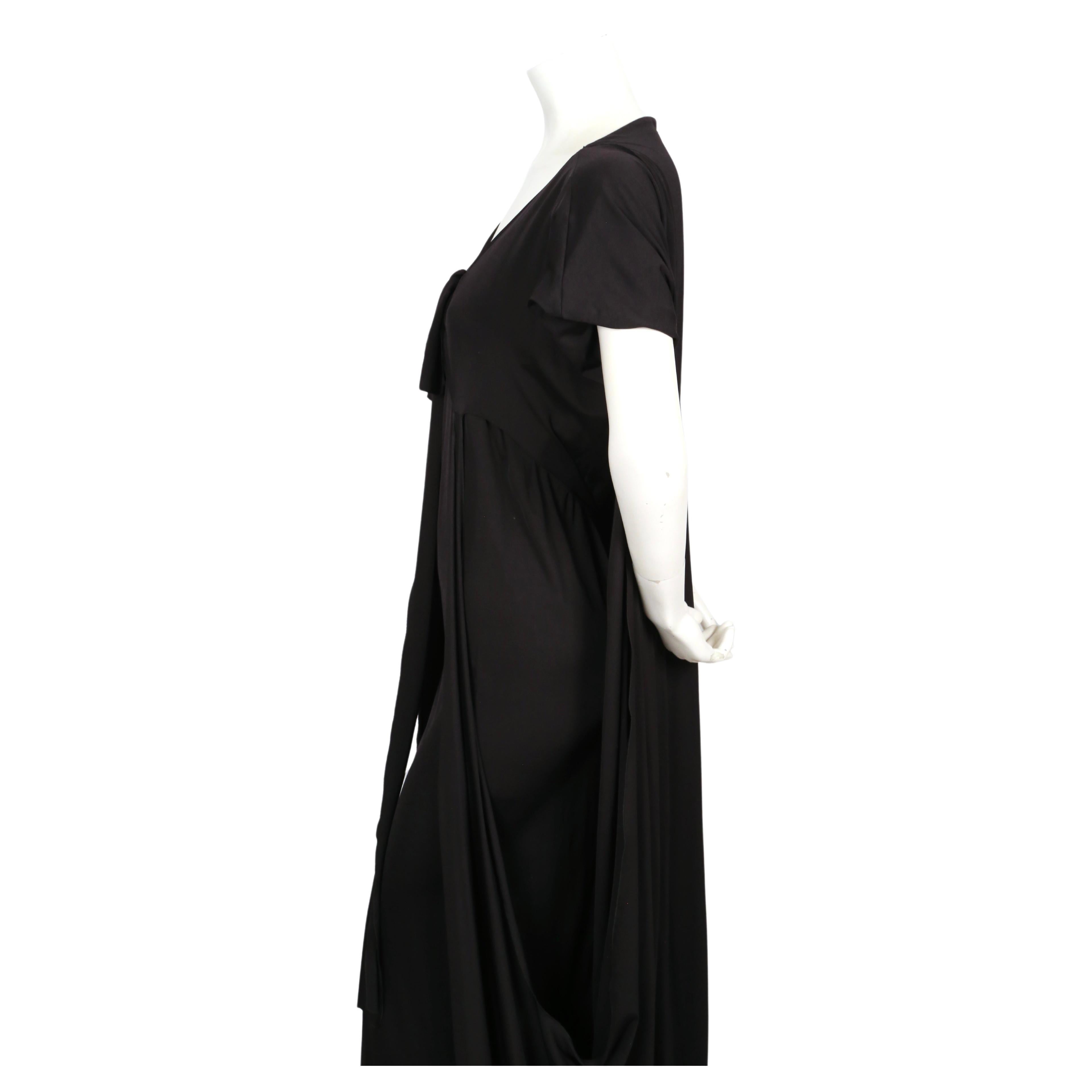 Women's or Men's YVES SAINT LAURENT by Stefano Pilati black draped caftan dress For Sale