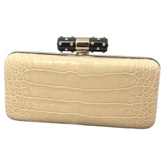 Yves Saint Laurent by Stefano Pilati crocodile nilocus minaudiere evening clutch