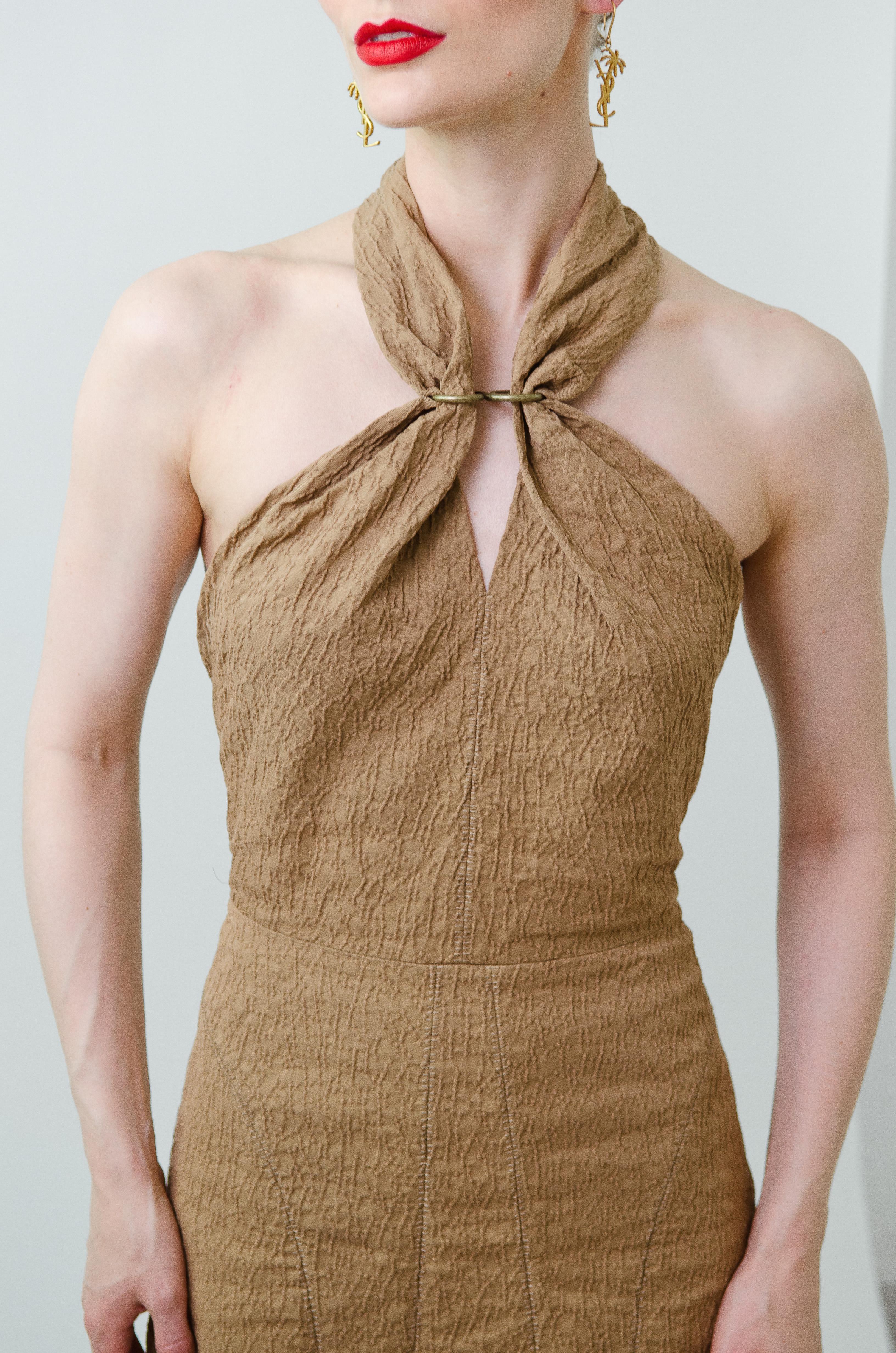 YVES SAINT LAURENT By STEFANO PILATI S/S 2011 Runway Halter Dress In Excellent Condition For Sale In Berlin, BE