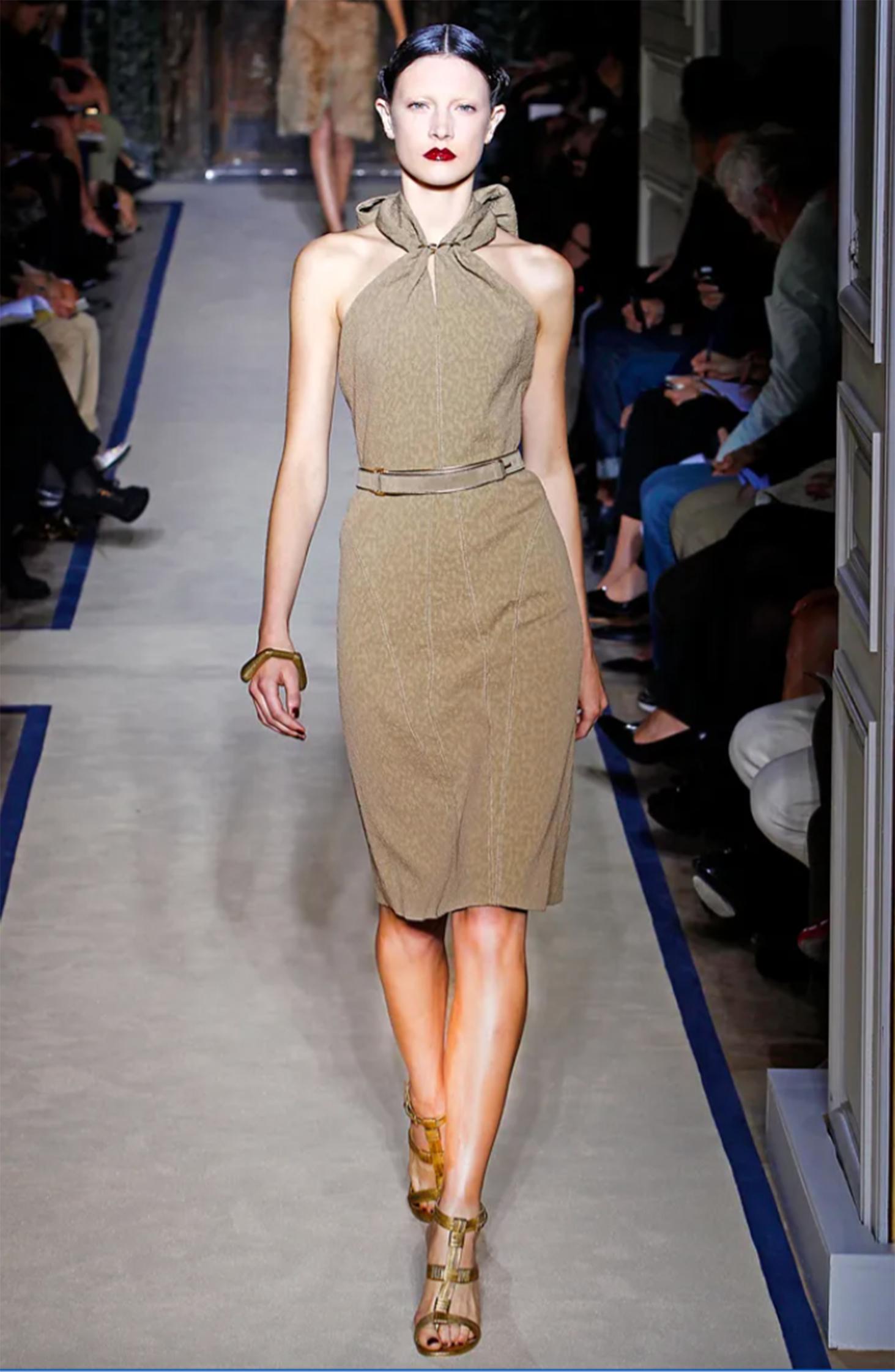 Women's YVES SAINT LAURENT By STEFANO PILATI S/S 2011 Runway Halter Dress For Sale