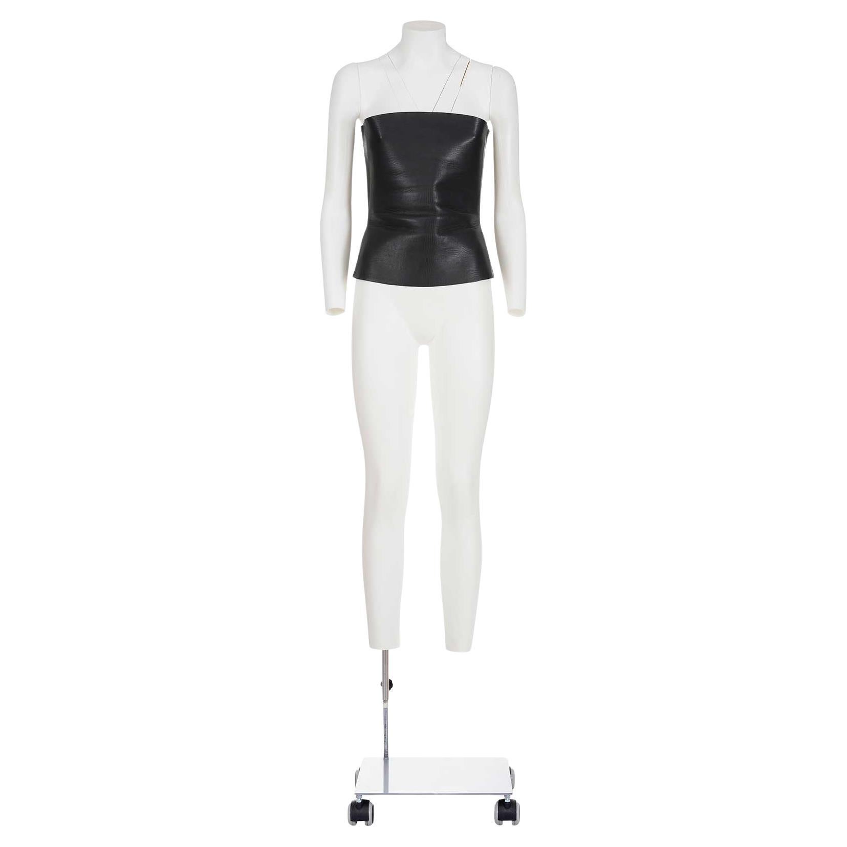 YVES SAINT LAURENT BY TOM FORD 00'S iconic and rare leather bustier