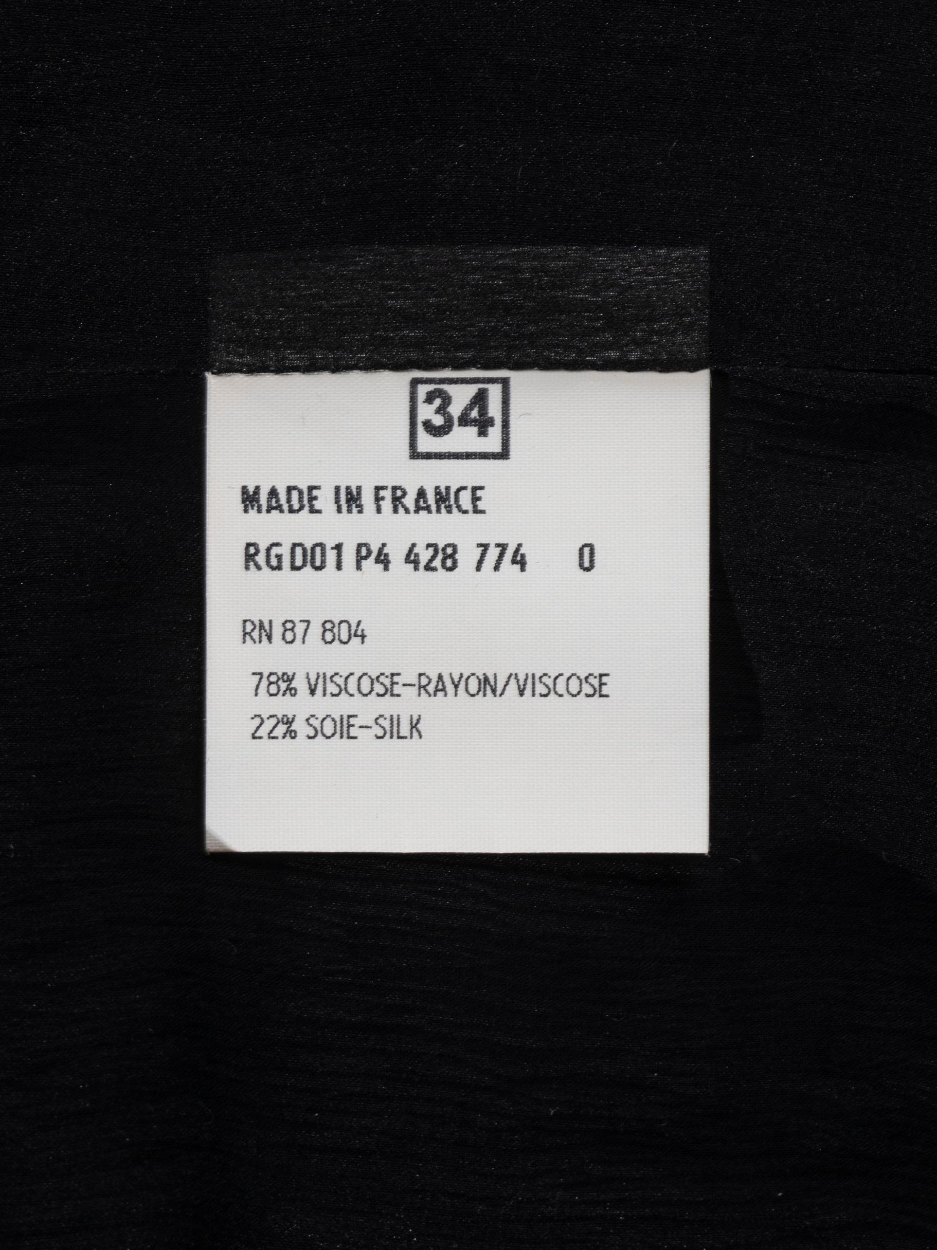 Yves Saint Laurent by Tom Ford black silk velvet evening skirt, fw 2001 9