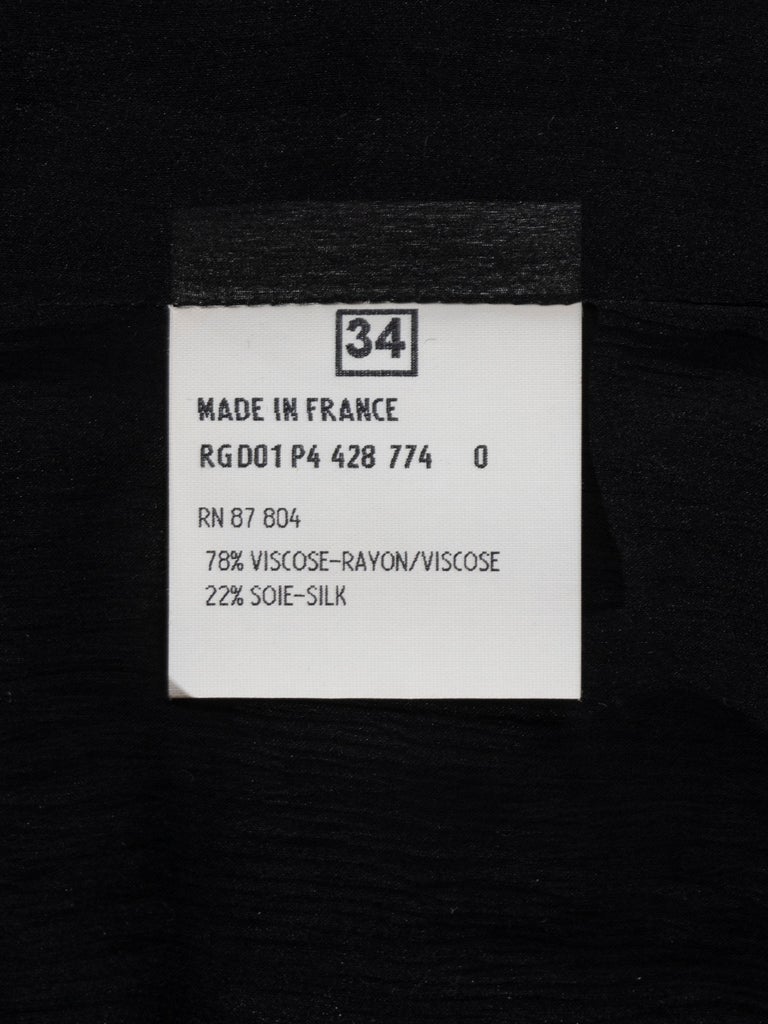 Yves Saint Laurent by Tom Ford black silk velvet evening skirt, fw 2001 For Sale 9