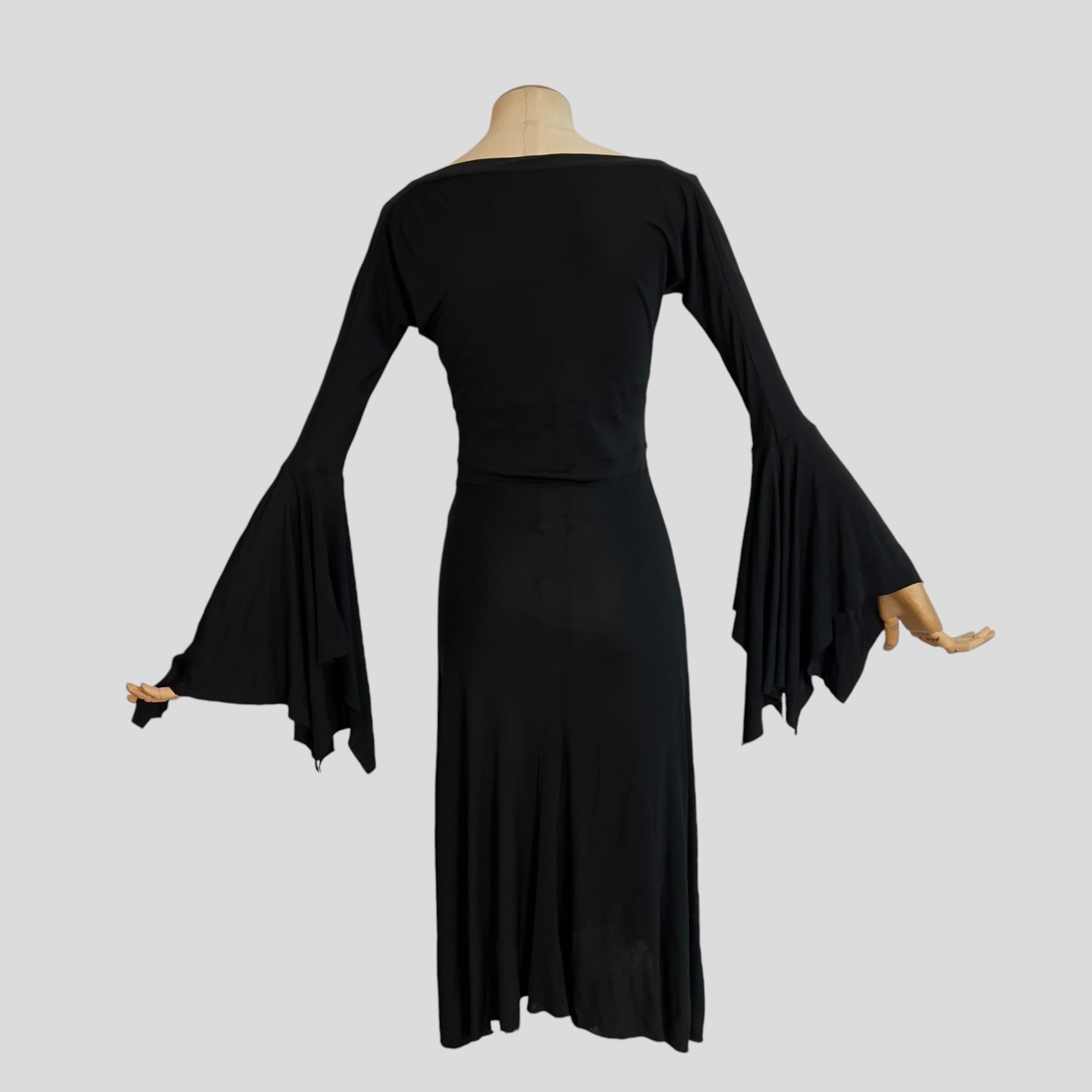 Yves Saint Laurent by Tom Ford Black Wrap Dress, SS 2003 For Sale 3