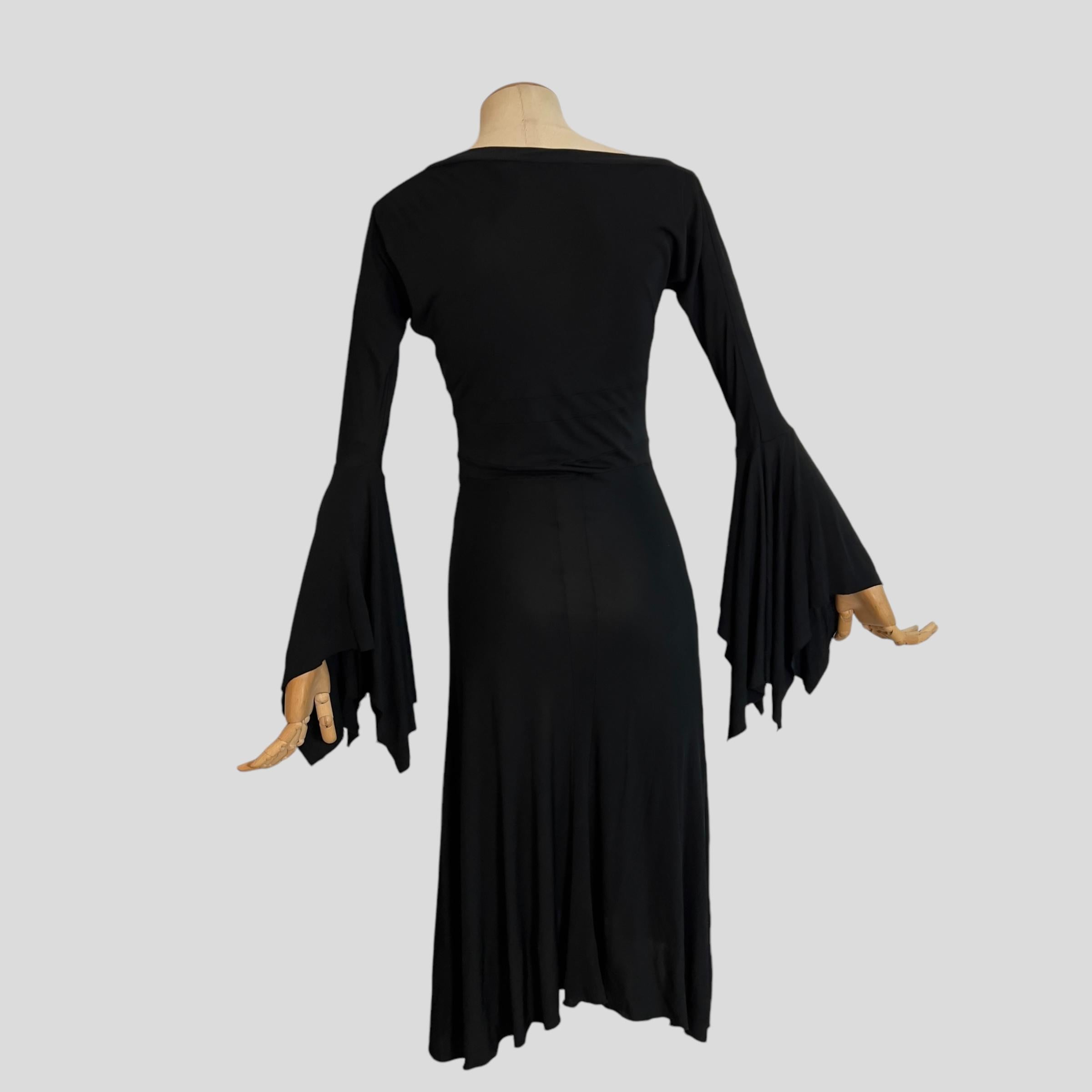 Yves Saint Laurent by Tom Ford Black Wrap Dress, SS 2003 For Sale 4