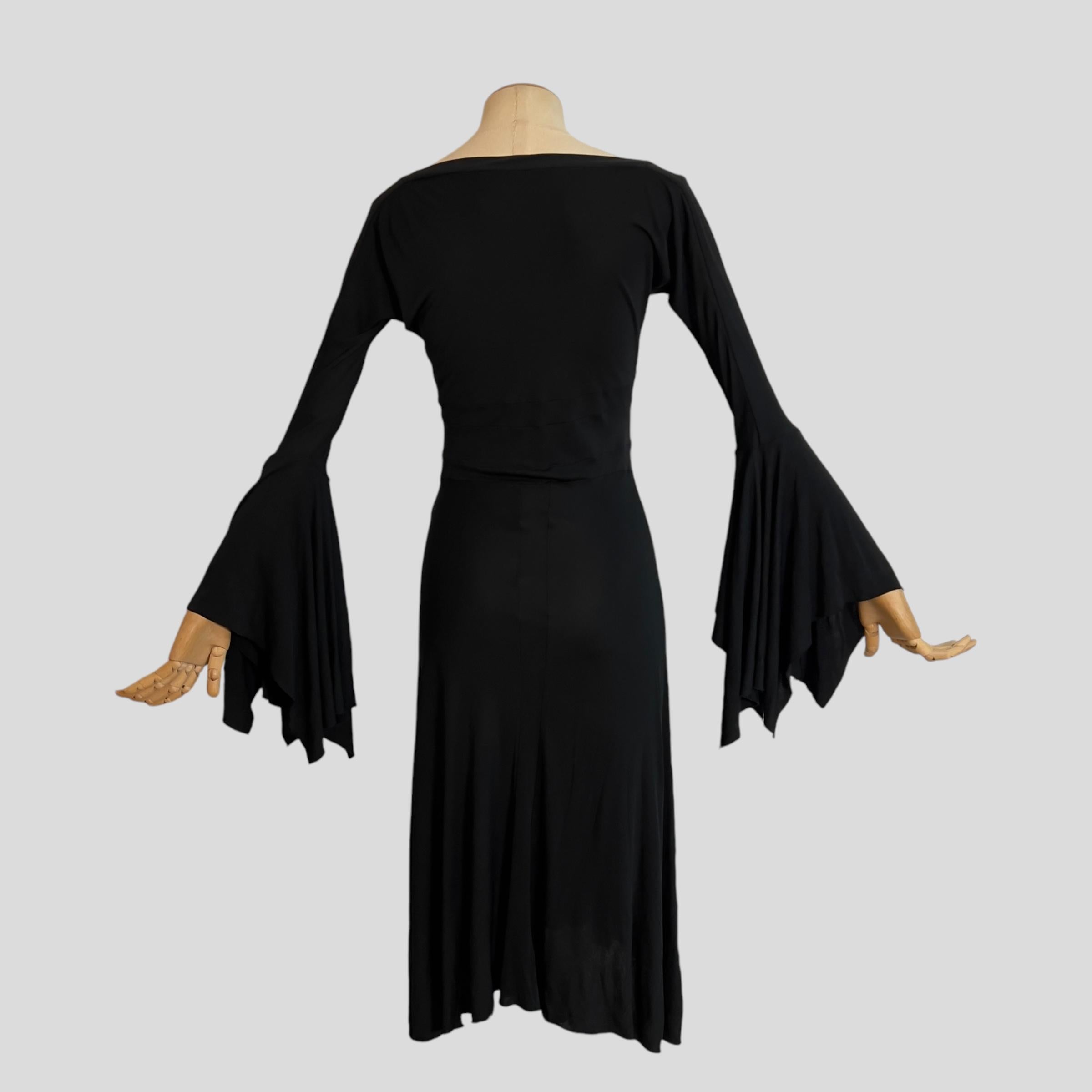 Yves Saint Laurent by Tom Ford Black Wrap Dress, SS 2003 For Sale 5