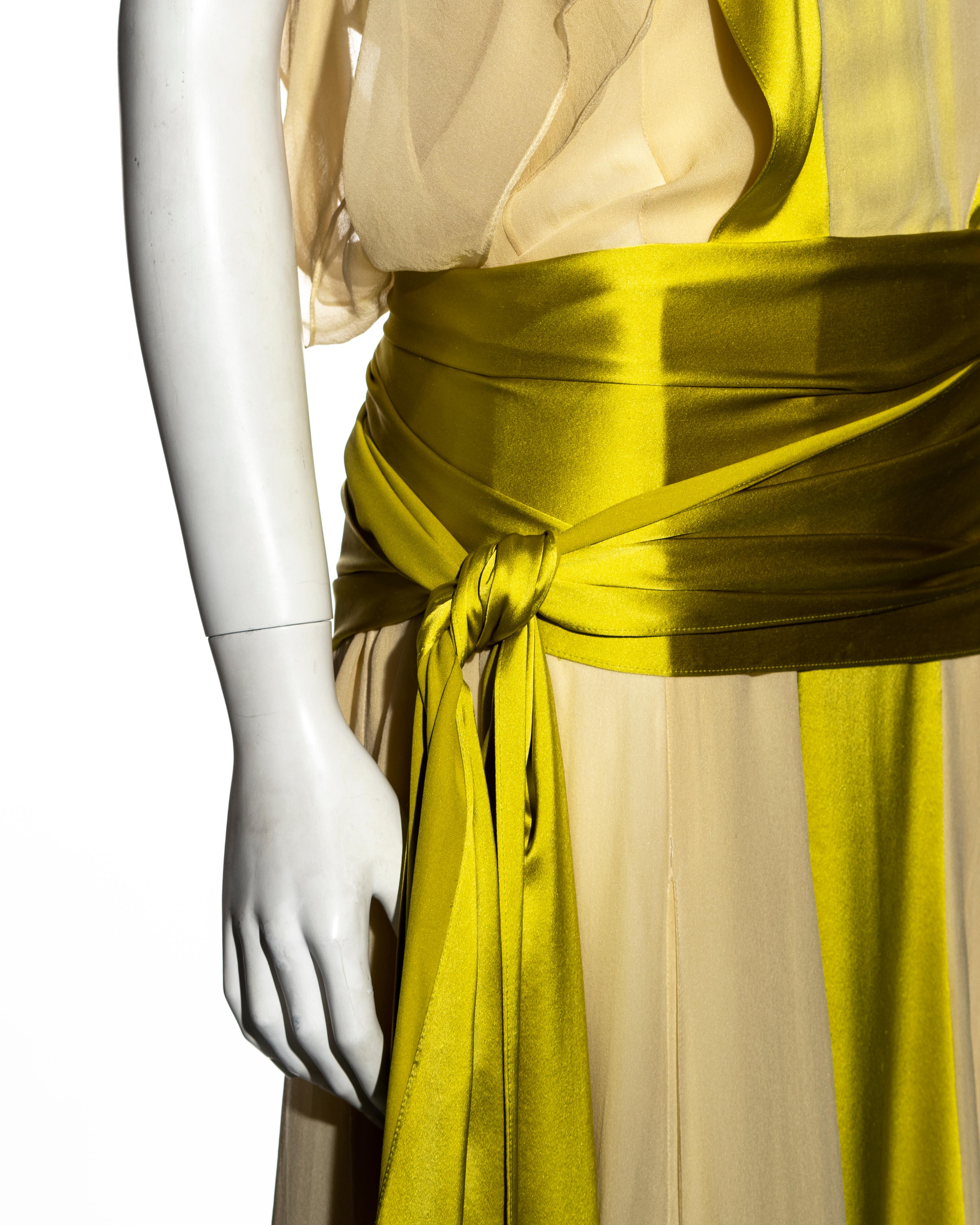 chartreuse velvet dress