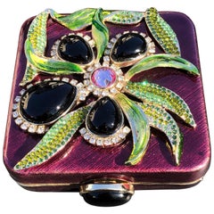 Yves Saint Laurent by Tom Ford Crystal Embellished Enameled Cigarette Box