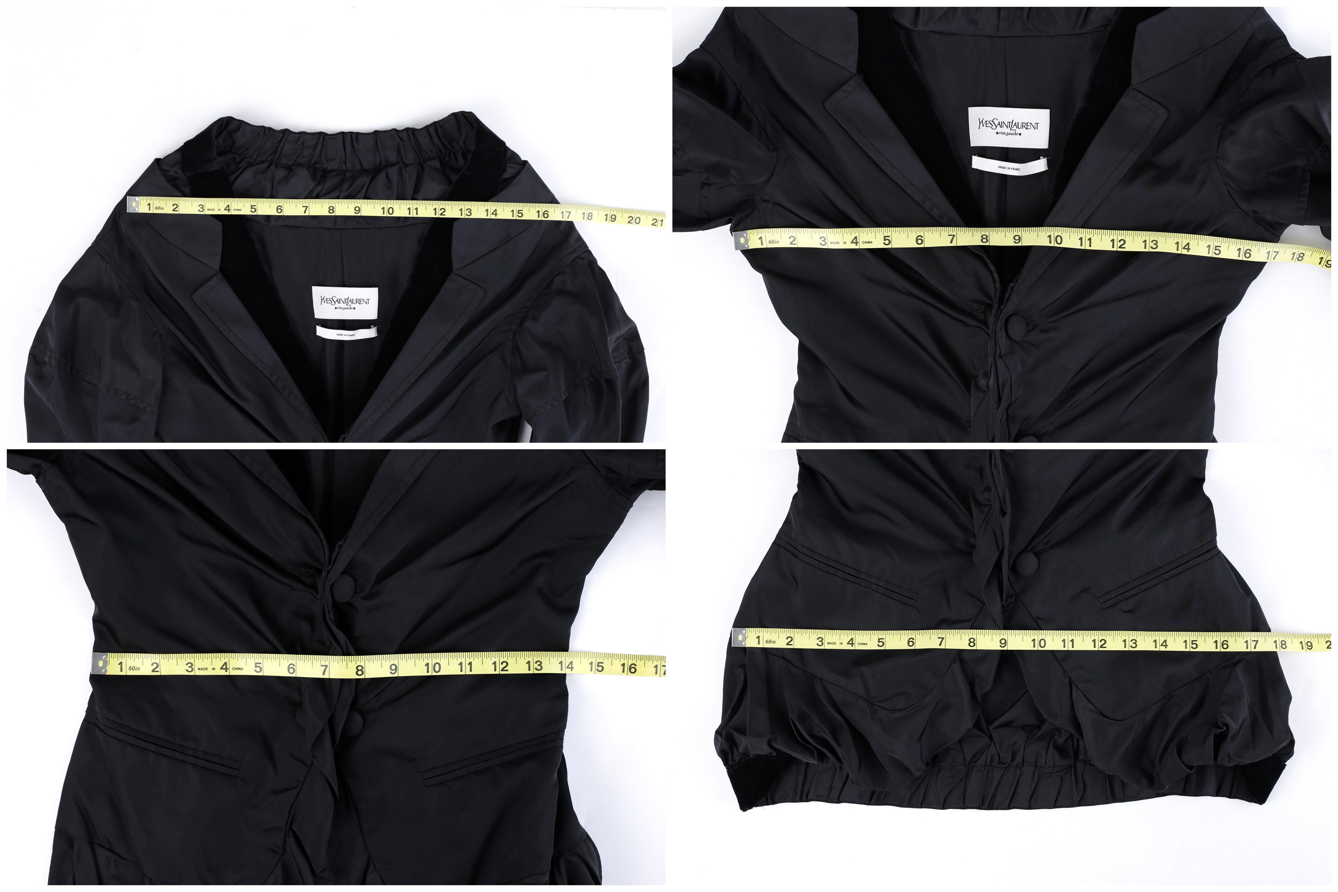Yves Saint Laurent par Tom Ford, tailleur jupe et veste de soirée en soie noire, A/H 2002 en vente 7